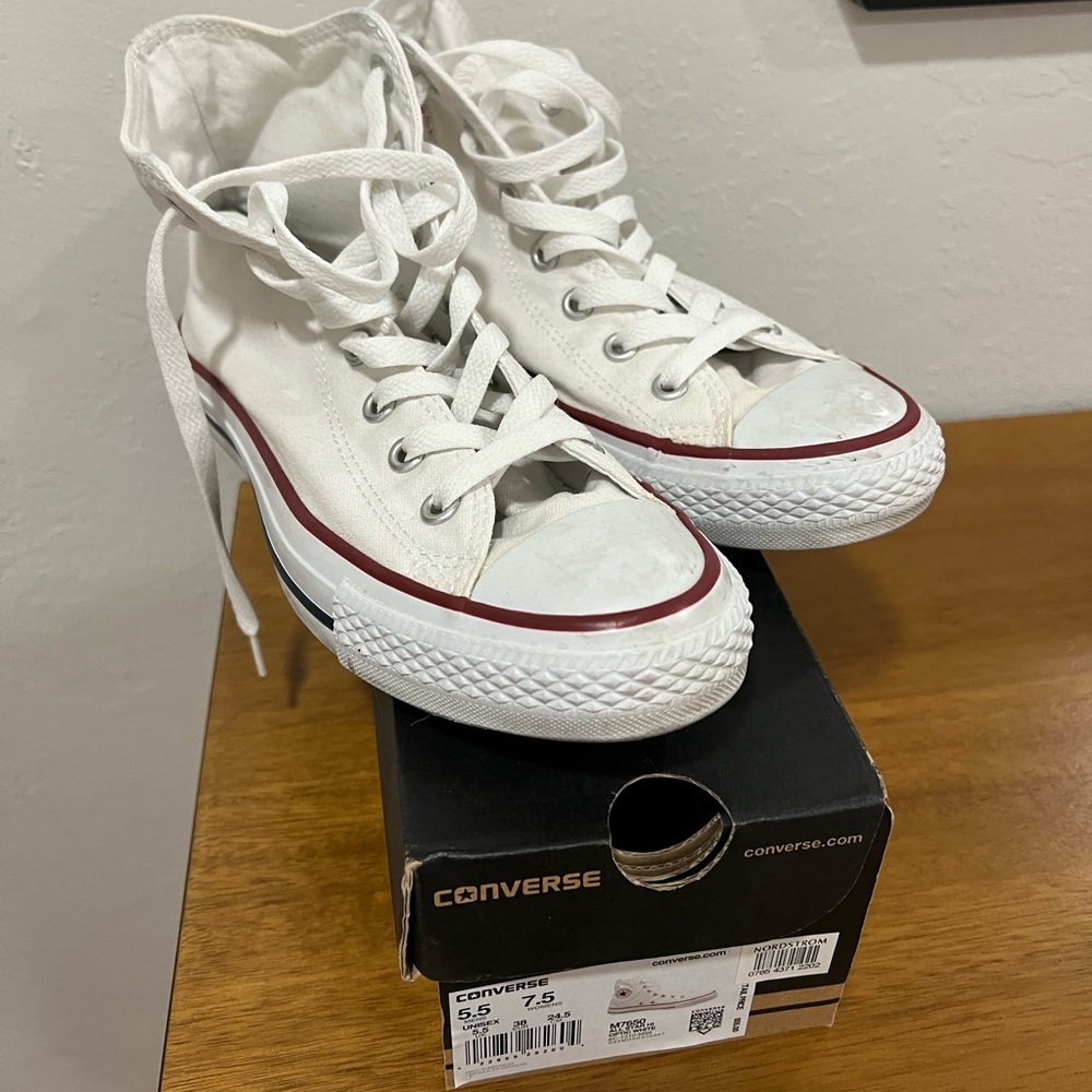 Converse White High Top All Stars
